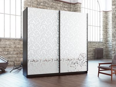 ארון הזזה 2 דלתות דגם ורד במידות רוחב לבחירה 200, 220, 240