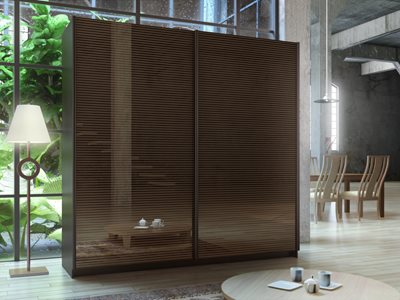 ארון הזזה 2 דלתות דגם לוצ'י במידות רוחב לבחירה 200, 220, 240